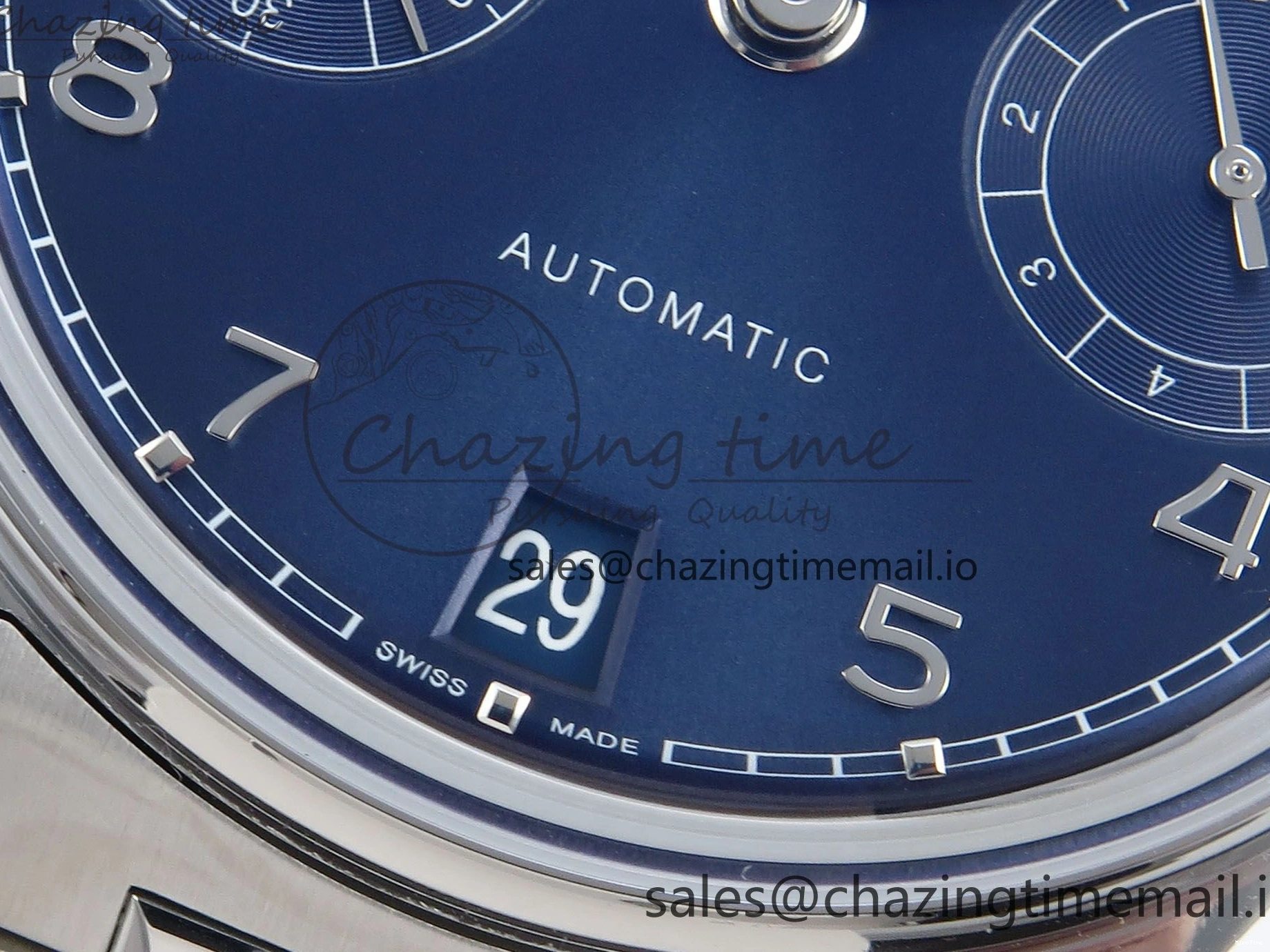 MIROTIME 0402 Portugieser Auto IWC0562E APSF 1:1 Best Edition Blue Dial on SS Bracelet A Timeless 6997
